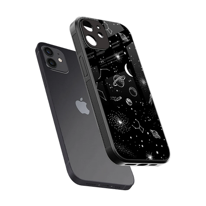Cosmic Dreams sleek iphone 11 cover with tempered glass back and TPU edges