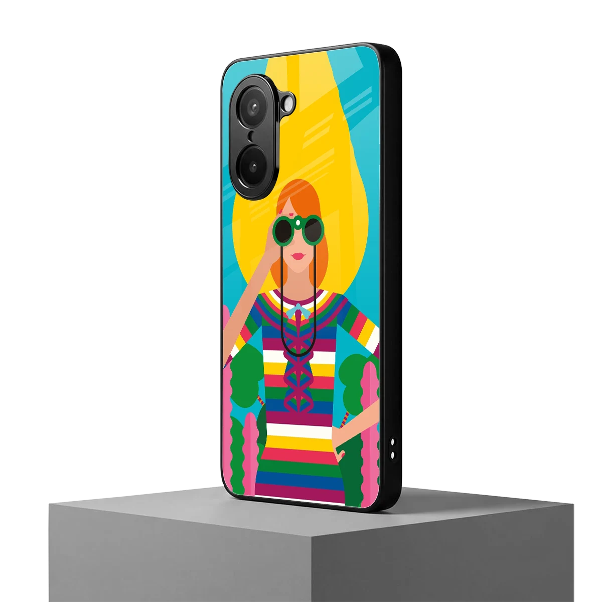Cosmic Explorer oneplus nord ce5 5g mobile cover | shockproof glass phone case