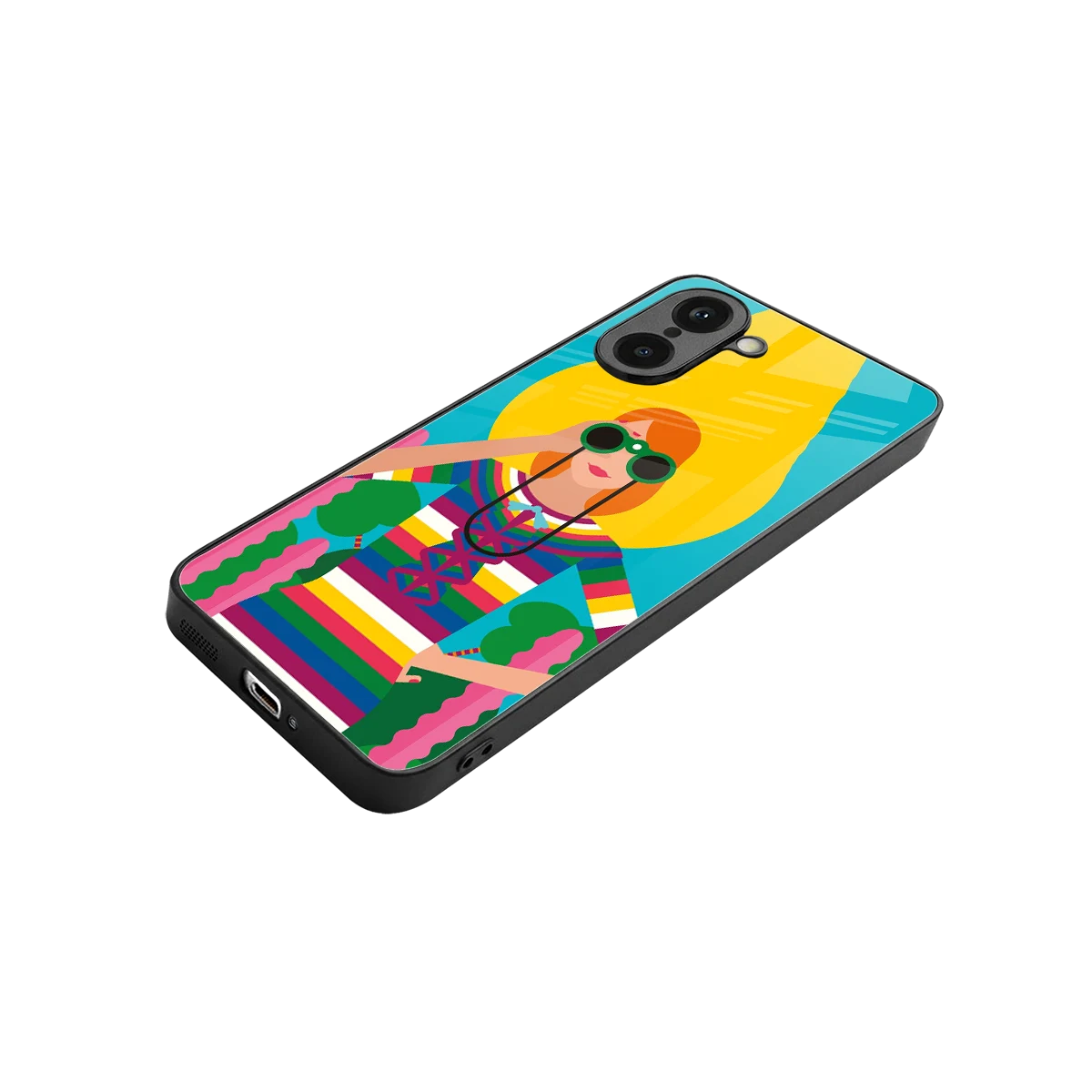 Cosmic Explorer stylish phone case for oneplus nord ce5 5g | glossy glass and slim fit