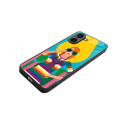 Cosmic Explorer stylish phone case for oneplus nord ce5 5g | glossy glass and slim fit