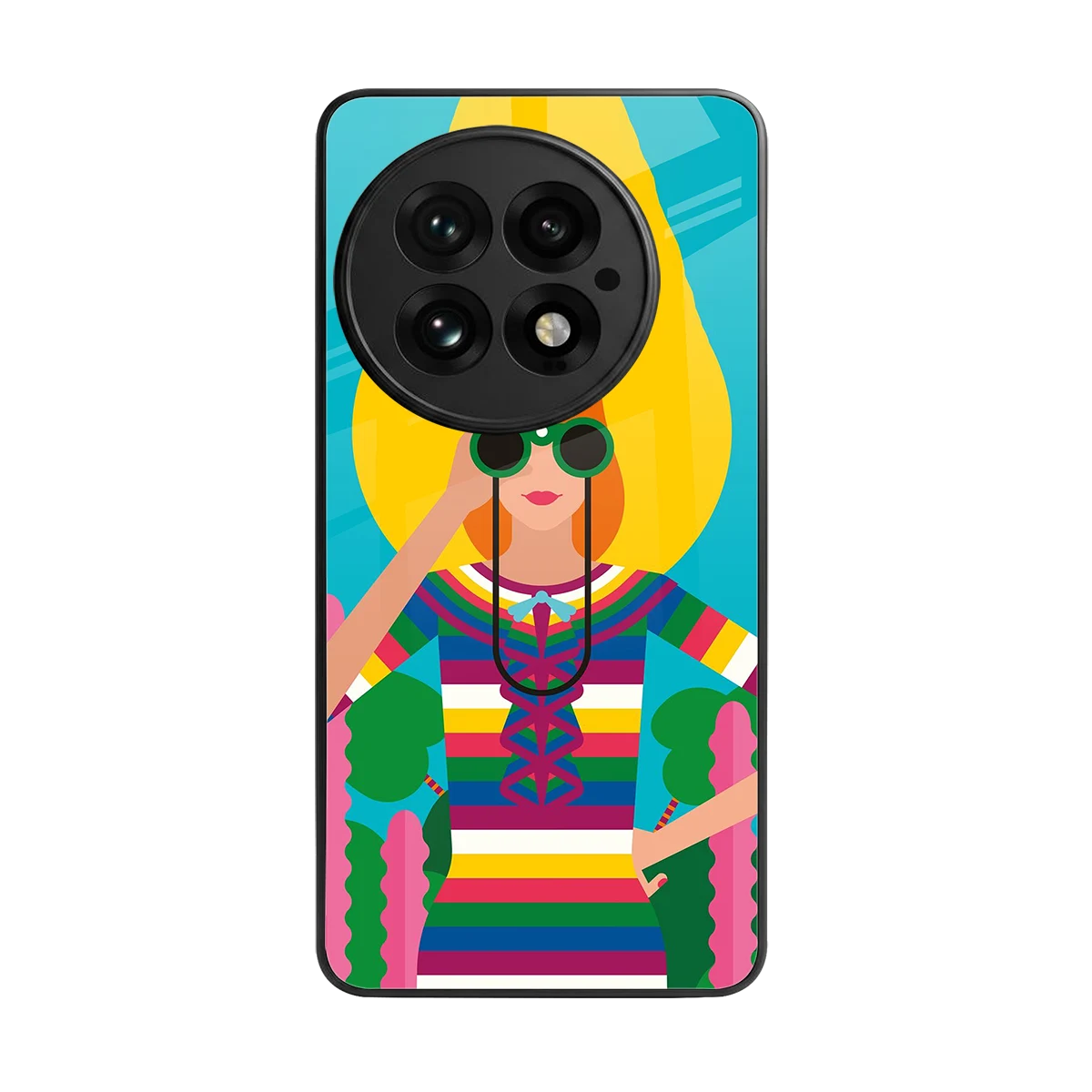 Cosmic Explorer back phone cover | glass case for oneplus 13