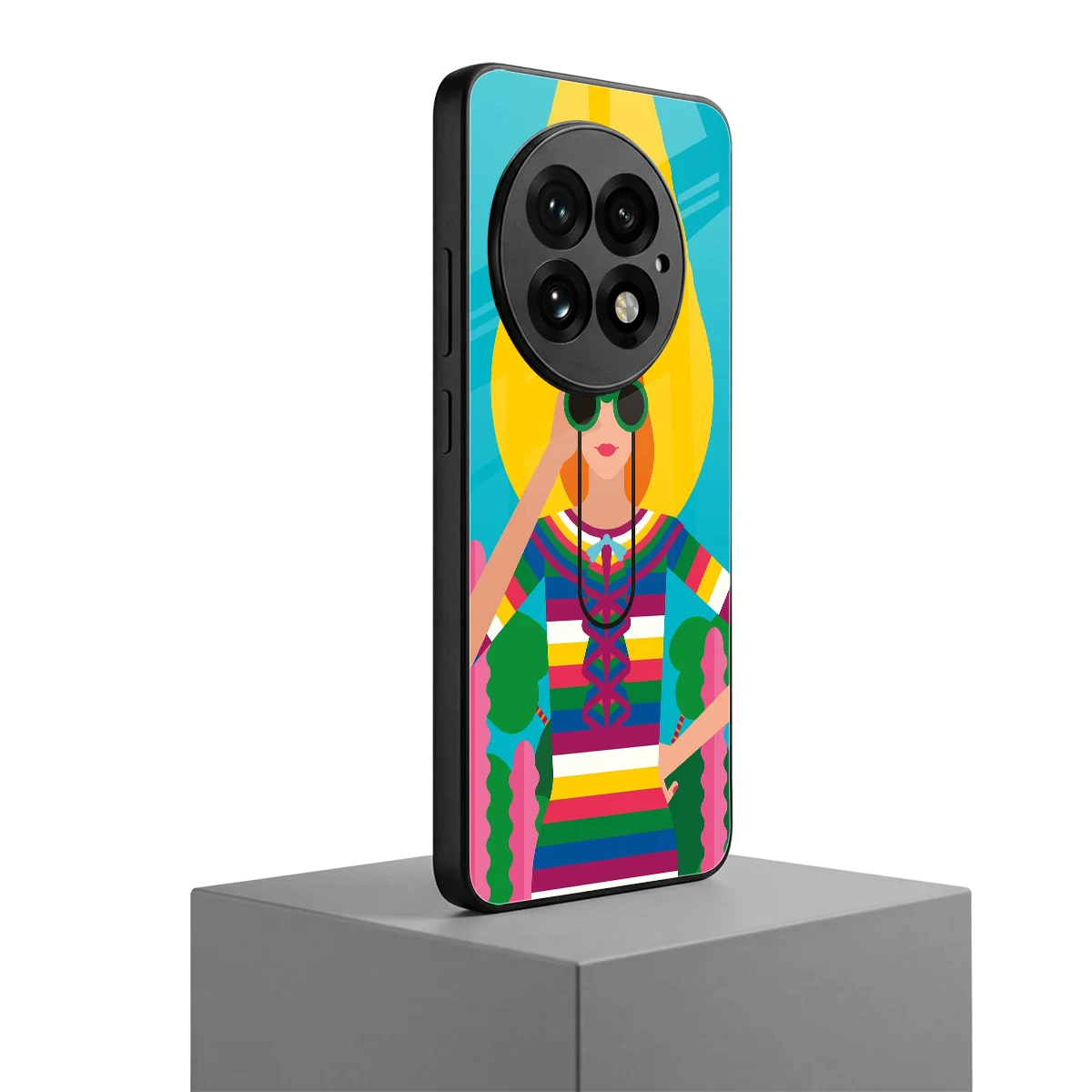 Cosmic Explorer oneplus 13 mobile cover | shockproof glass phone case