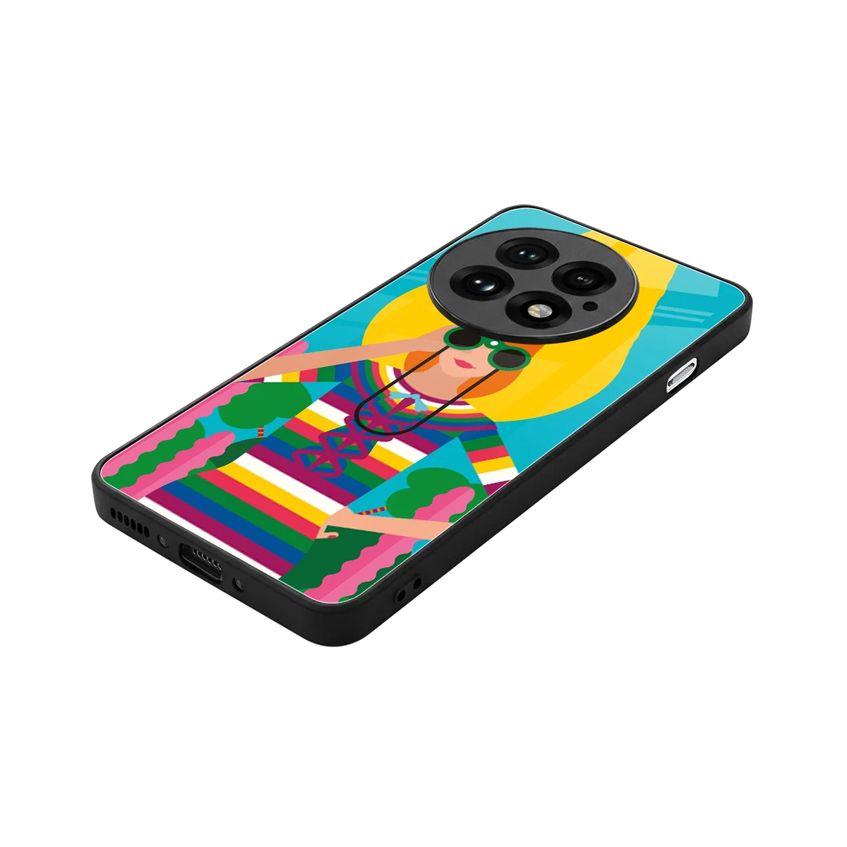 Cosmic Explorer stylish phone case for oneplus 13 | glossy glass and slim fit