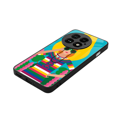Cosmic Explorer stylish phone case for oneplus 13 | glossy glass and slim fit