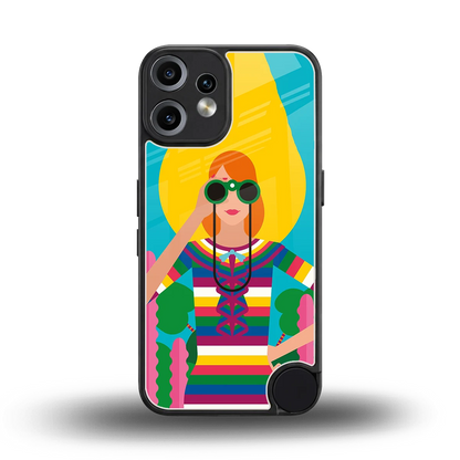 Cosmic Explorer back phone cover | glass case for cmf nothing phone 2 pro