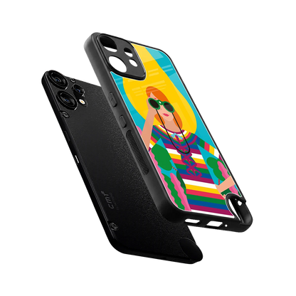 Cosmic Explorer sleek cmf nothing phone 2 pro cover with tempered glass back and TPU edges