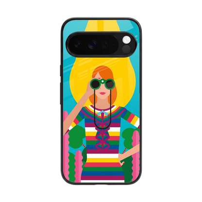 Cosmic Explorer back phone cover | glass case for google pixel 10 pro xl