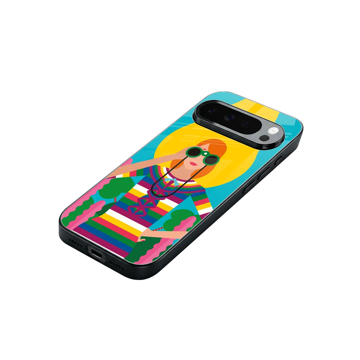 Cosmic Explorer stylish phone case for google pixel 10 pro xl | glossy glass and slim fit