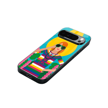 Cosmic Explorer stylish phone case for google pixel 10 pro xl | glossy glass and slim fit