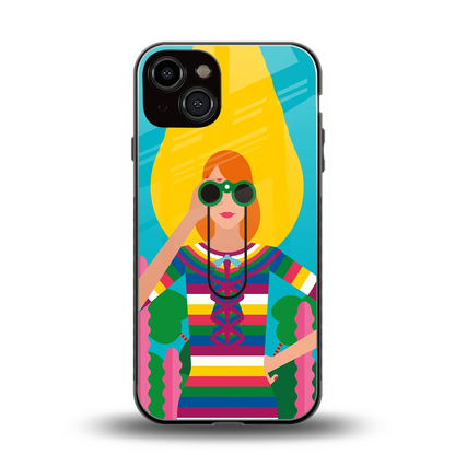 Cosmic Explorer back phone cover | glass case for iphone 13