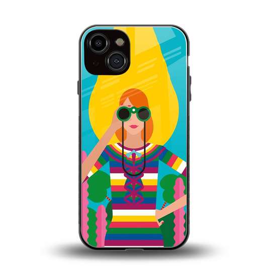 Cosmic Explorer back phone cover | glass case for iphone 13