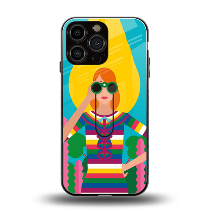 Cosmic Explorer back phone cover | glass case for iphone 15 pro max