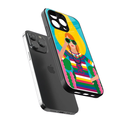 Cosmic Explorer sleek iphone 15 pro max cover with tempered glass back and TPU edges