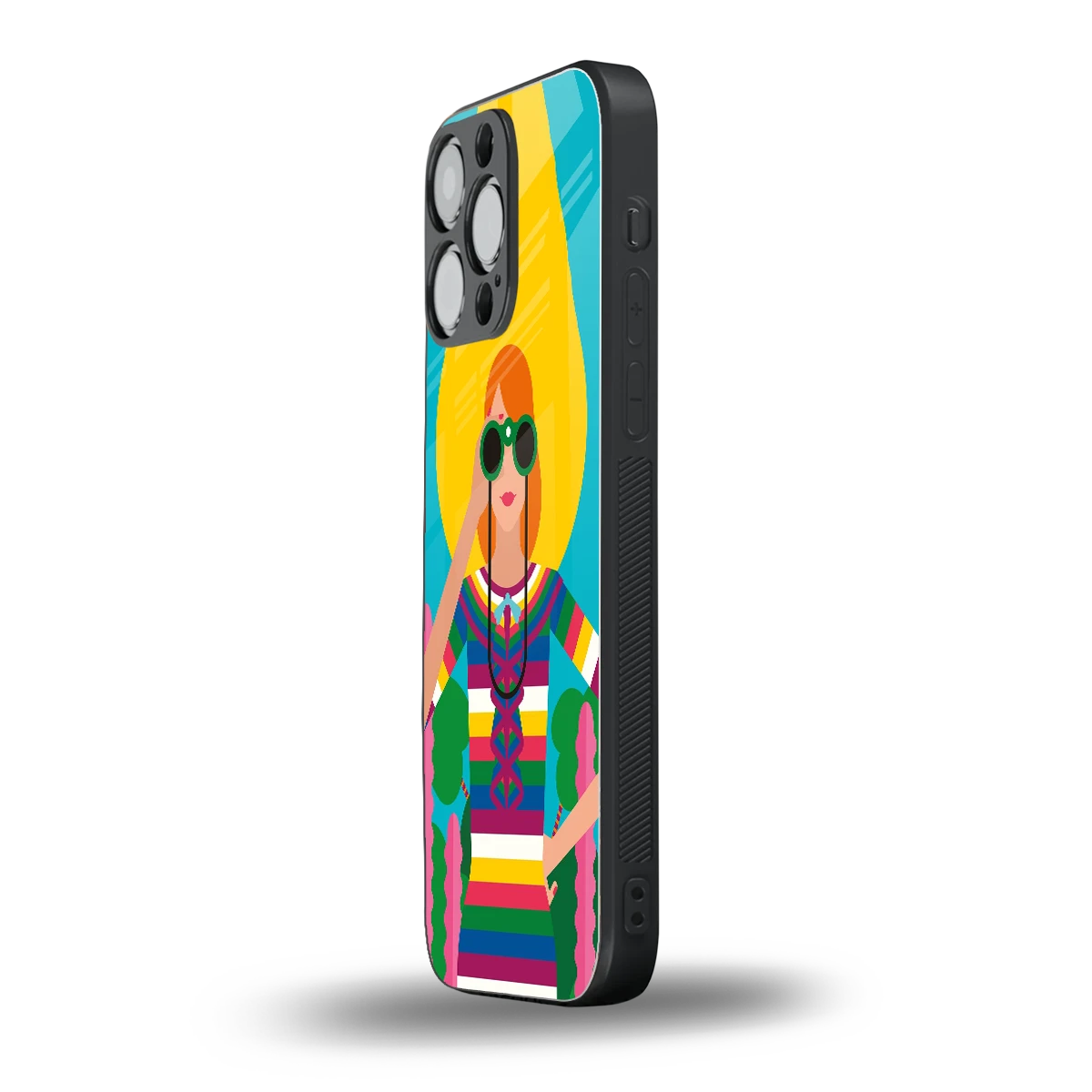 Cosmic Explorer iphone 15 pro max mobile cover | shockproof glass phone case