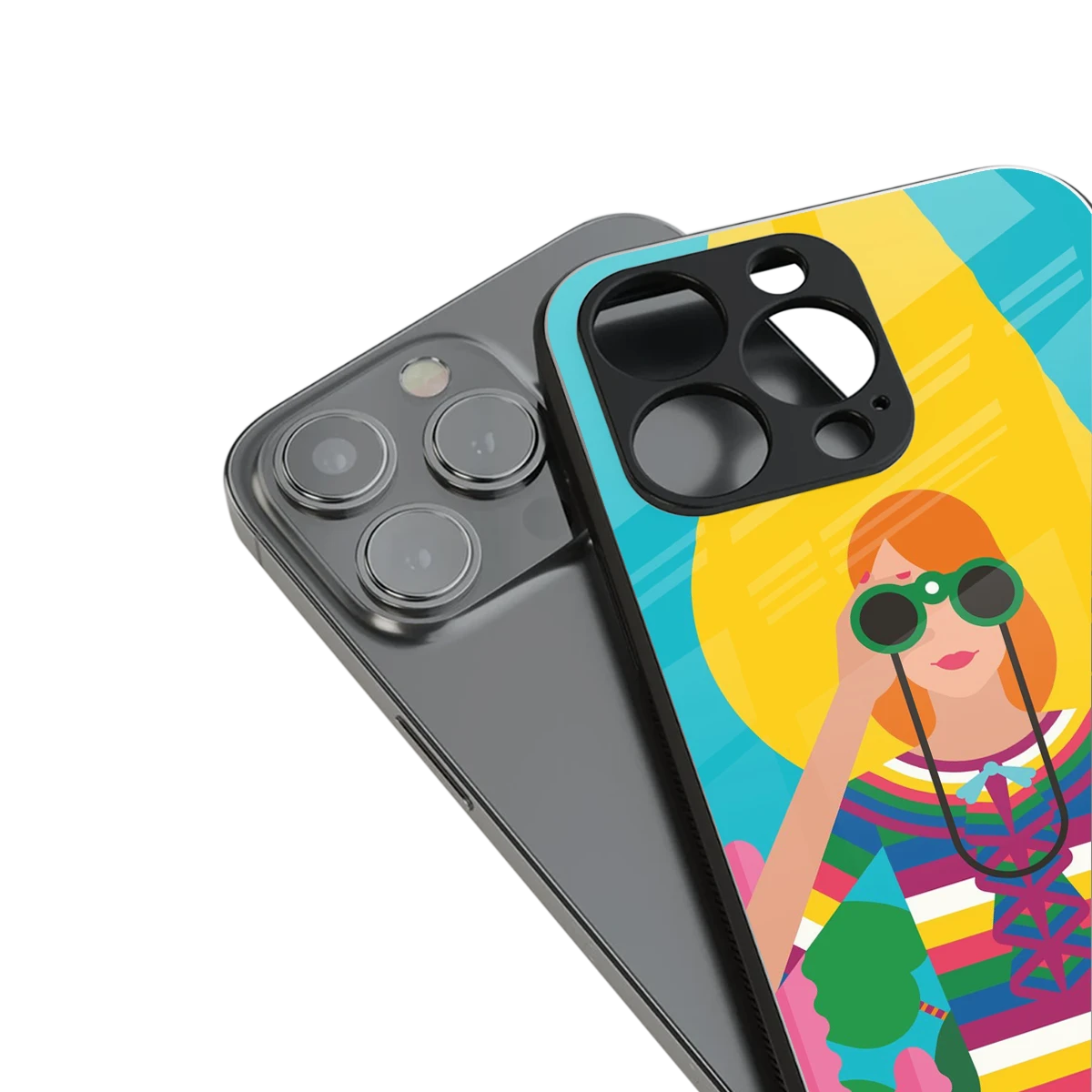 Cosmic Explorer stylish phone case for iphone 15 pro max | glossy glass and slim fit