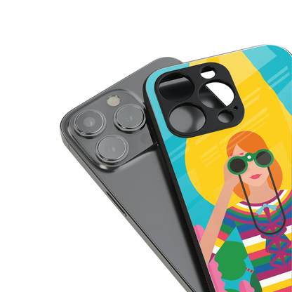 Cosmic Explorer stylish phone case for iphone 15 | glossy glass and slim fit