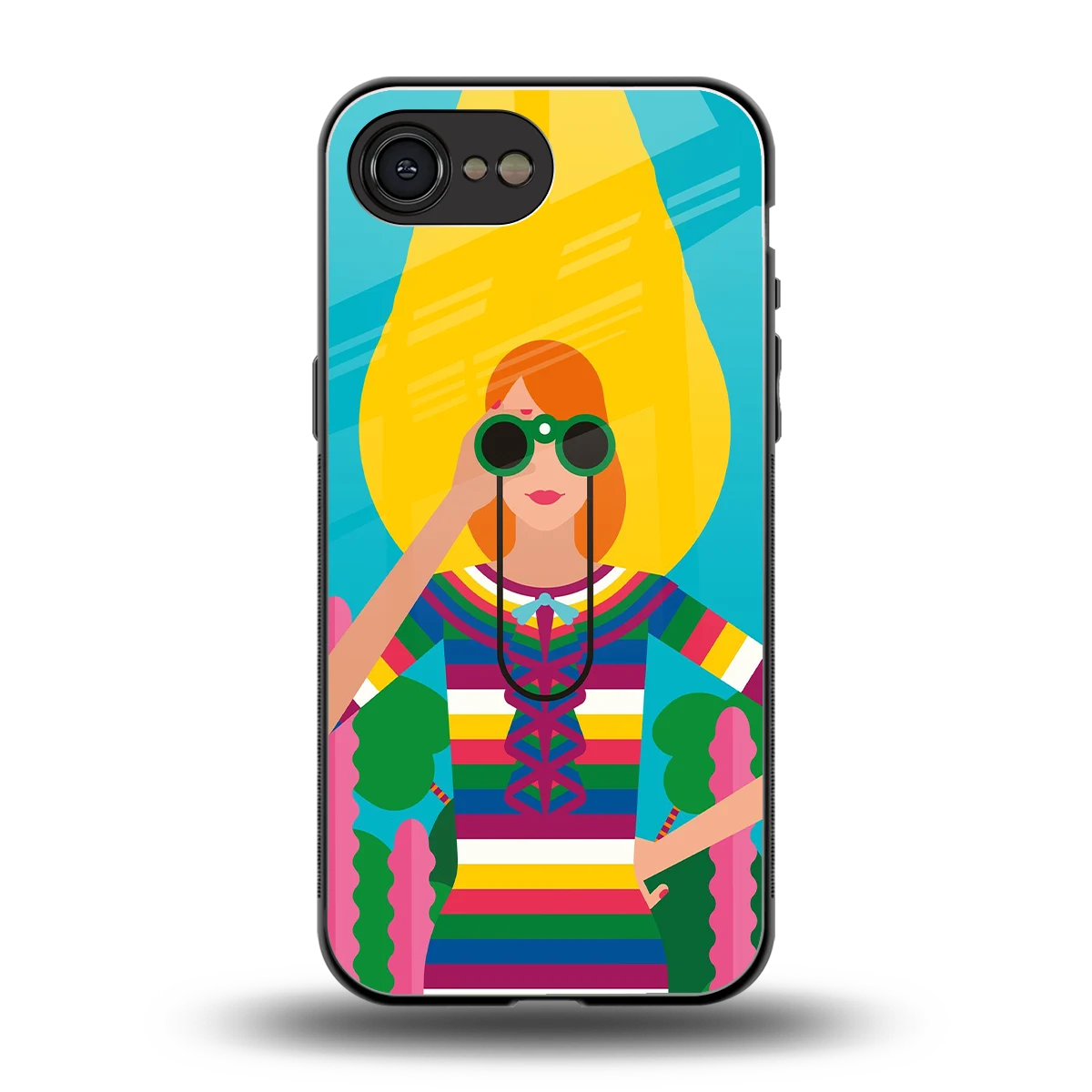 Cosmic Explorer back phone cover | glass case for iphone 16e