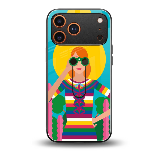 Cosmic Explorer back phone cover | glass case for iphone 17 pro max