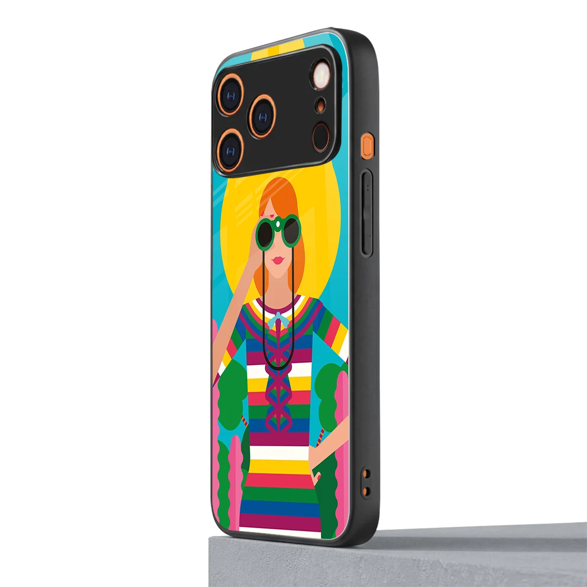 Cosmic Explorer iphone 17 pro mobile cover | shockproof glass phone case