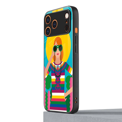 Cosmic Explorer iphone 17 pro mobile cover | shockproof glass phone case