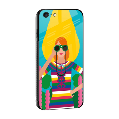 Cosmic Explorer sleek iphone 6s plus cover with tempered glass back and TPU edges