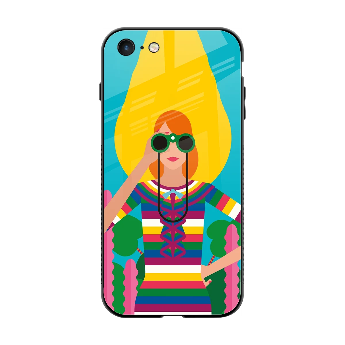 Cosmic Explorer back phone cover | glass case for iphone 7