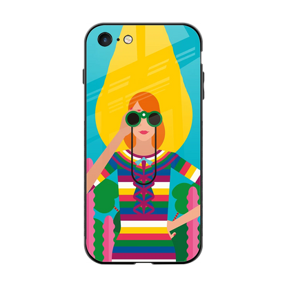 Cosmic Explorer back phone cover | glass case for iphone 7
