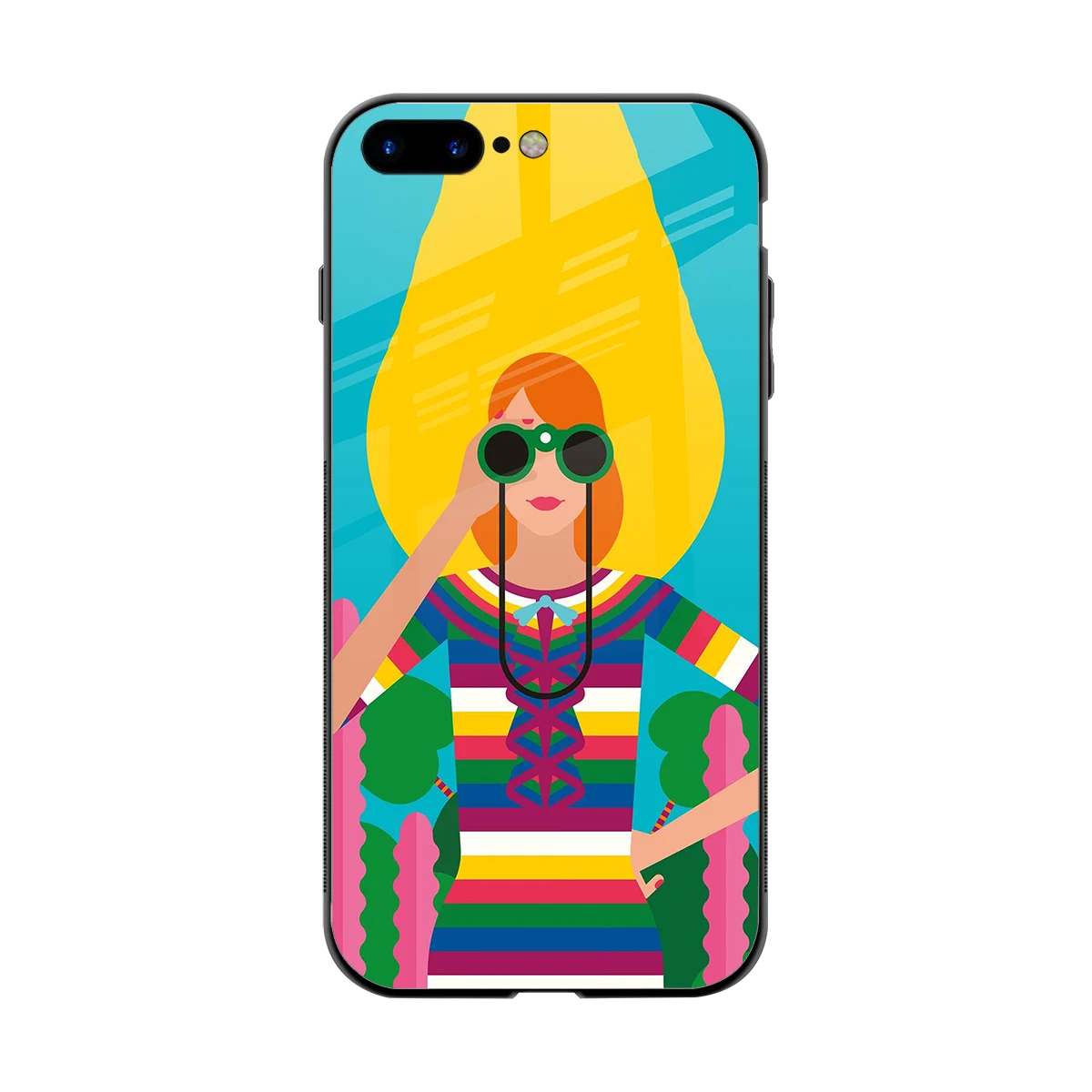 Cosmic Explorer back phone cover | glass case for iphone 8 plus