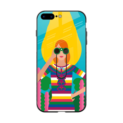 Cosmic Explorer back phone cover | glass case for iphone 8 plus