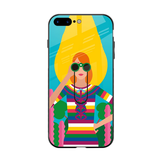 Cosmic Explorer back phone cover | glass case for iphone 8 plus