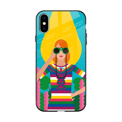 Cosmic Explorer back phone cover | glass case for iphone x