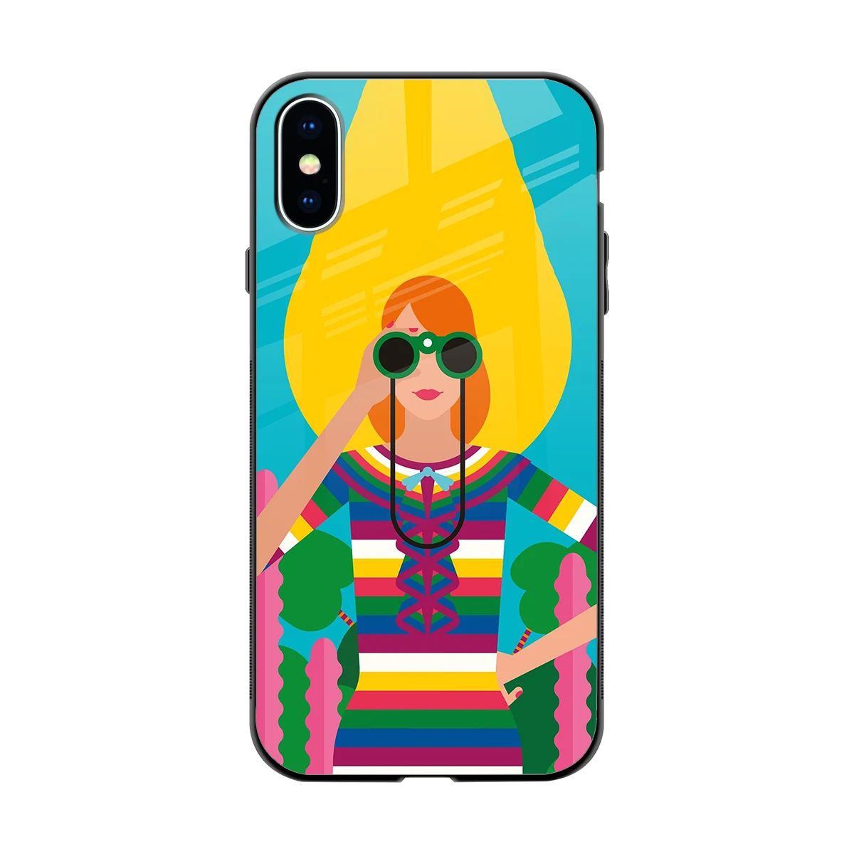 Cosmic Explorer back phone cover | glass case for iphone xs