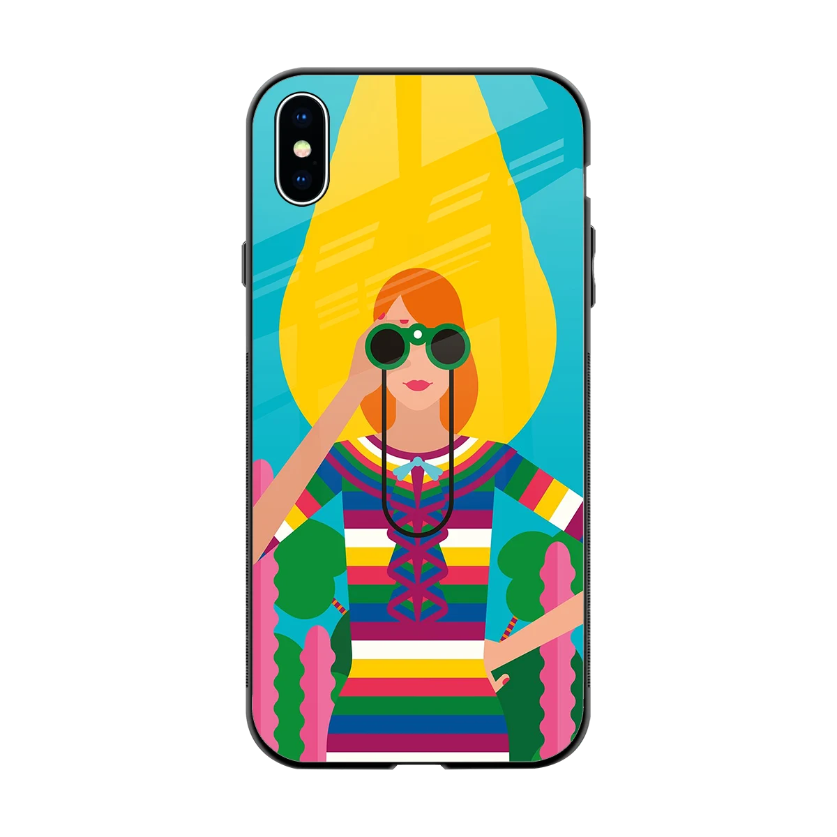Cosmic Explorer back phone cover | glass case for iphone xs max