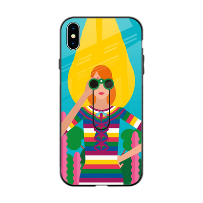 Cosmic Explorer back phone cover | glass case for iphone xs max