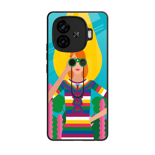 Cosmic Explorer back phone cover | glass case for iqoo neo 10r 5g