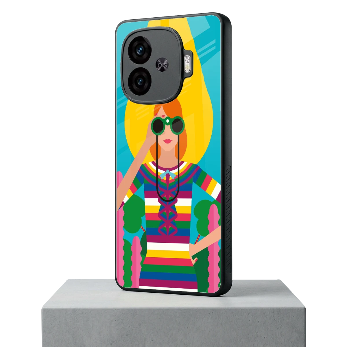 Cosmic Explorer iqoo neo 10r 5g mobile cover | shockproof glass phone case