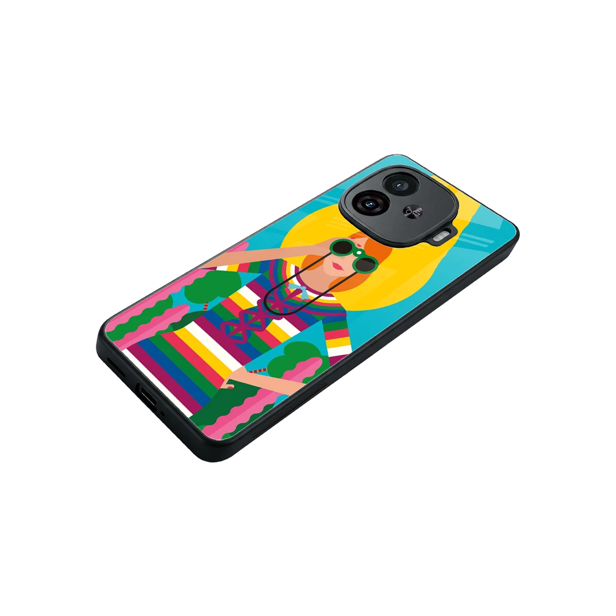 Cosmic Explorer stylish phone case for iqoo neo 10r 5g | glossy glass and slim fit