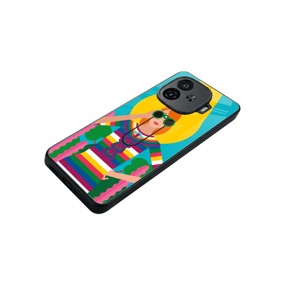 Cosmic Explorer stylish phone case for iqoo neo 10r 5g | glossy glass and slim fit