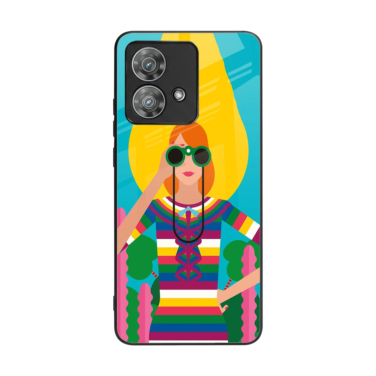 Cosmic Explorer back phone cover | glass case for motorola edge 40 neo 5g