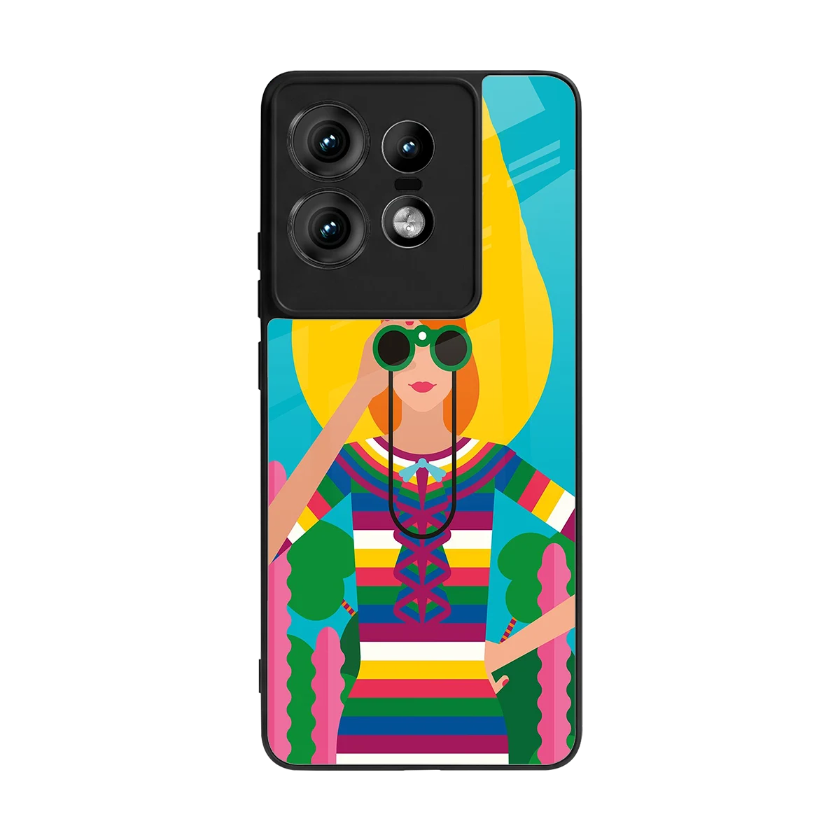 Cosmic Explorer back phone cover | glass case for motorola edge 50 pro