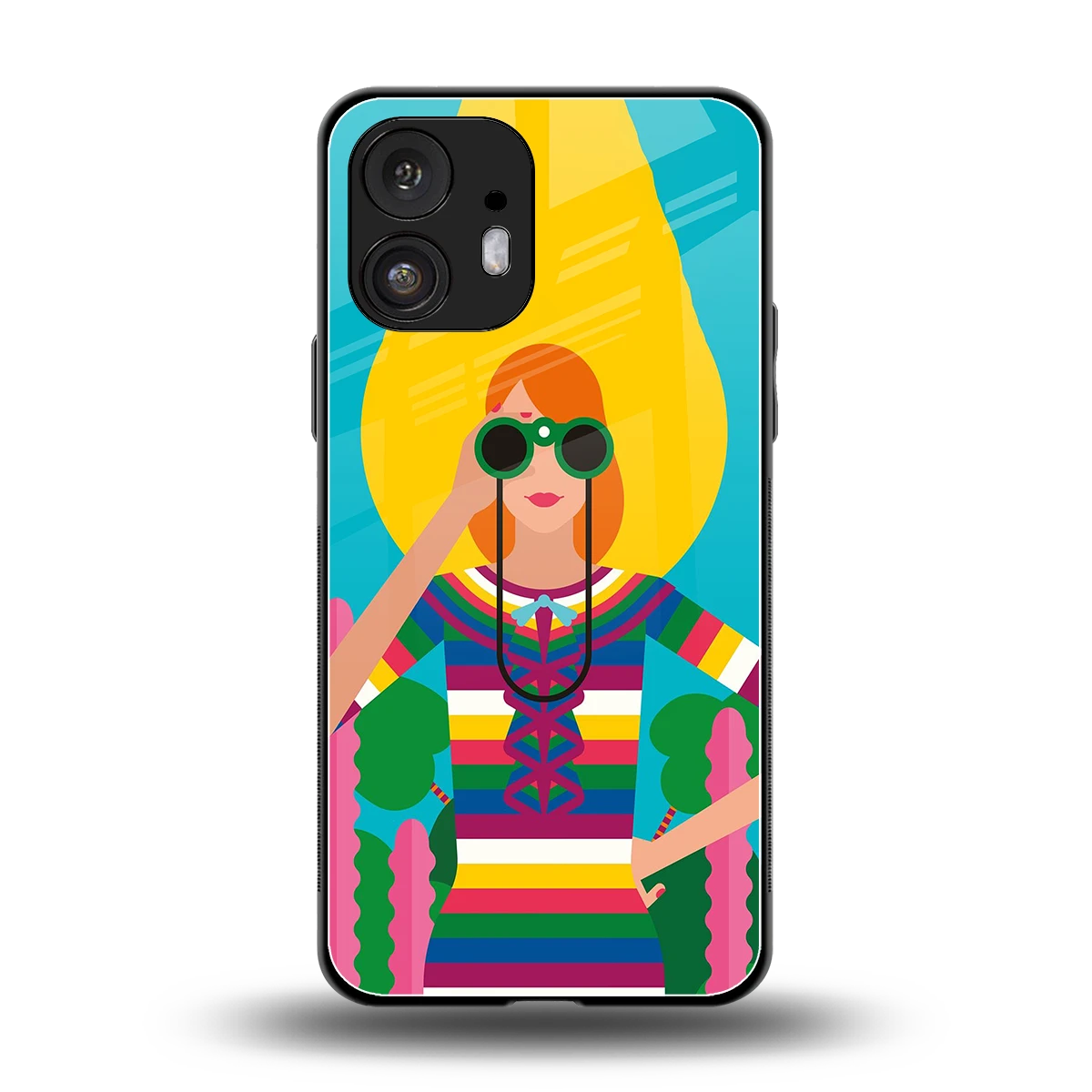 Cosmic Explorer back phone cover | glass case for nothing phone 2