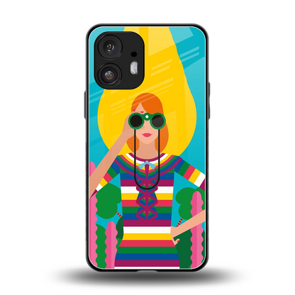 Cosmic Explorer back phone cover | glass case for nothing phone 2