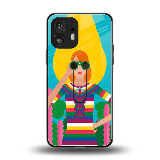 Cosmic Explorer back phone cover | glass case for nothing phone 2