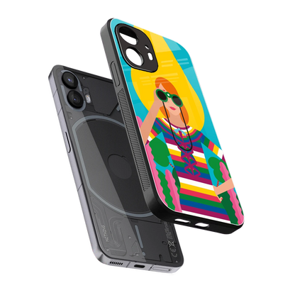Cosmic Explorer sleek nothing phone 2 cover with tempered glass back and TPU edges