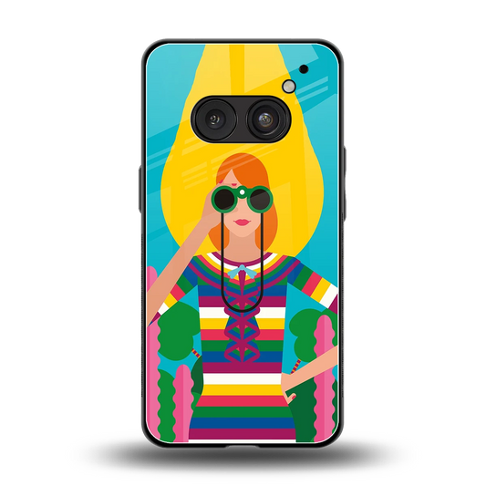 Cosmic Explorer back phone cover | glass case for nothing phone 2a