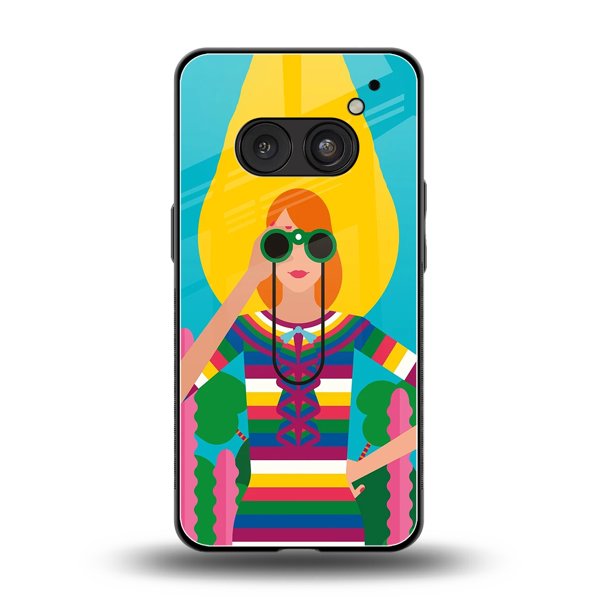 Cosmic Explorer back phone cover | glass case for nothing phone 2a plus
