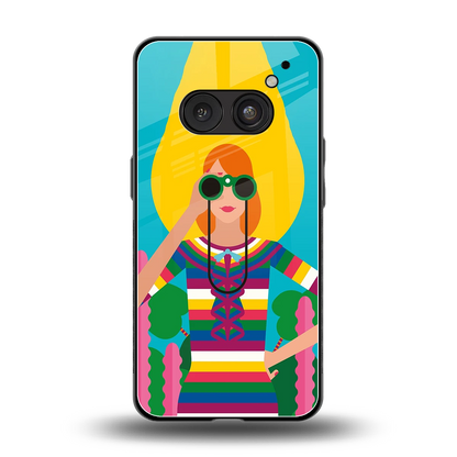 Cosmic Explorer back phone cover | glass case for nothing phone 2a plus