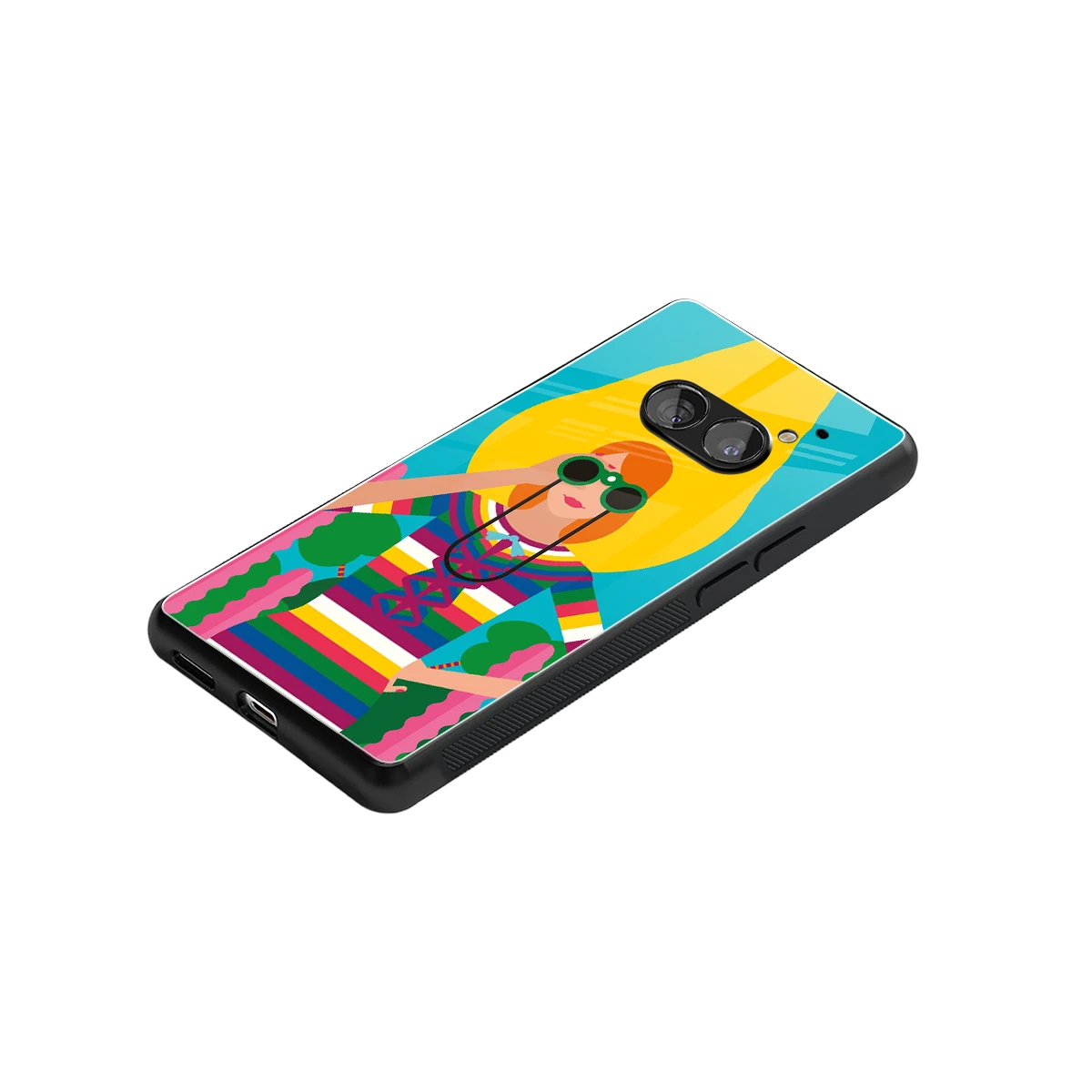 Cosmic Explorer stylish phone case for nothing phone 2a | glossy glass and slim fit