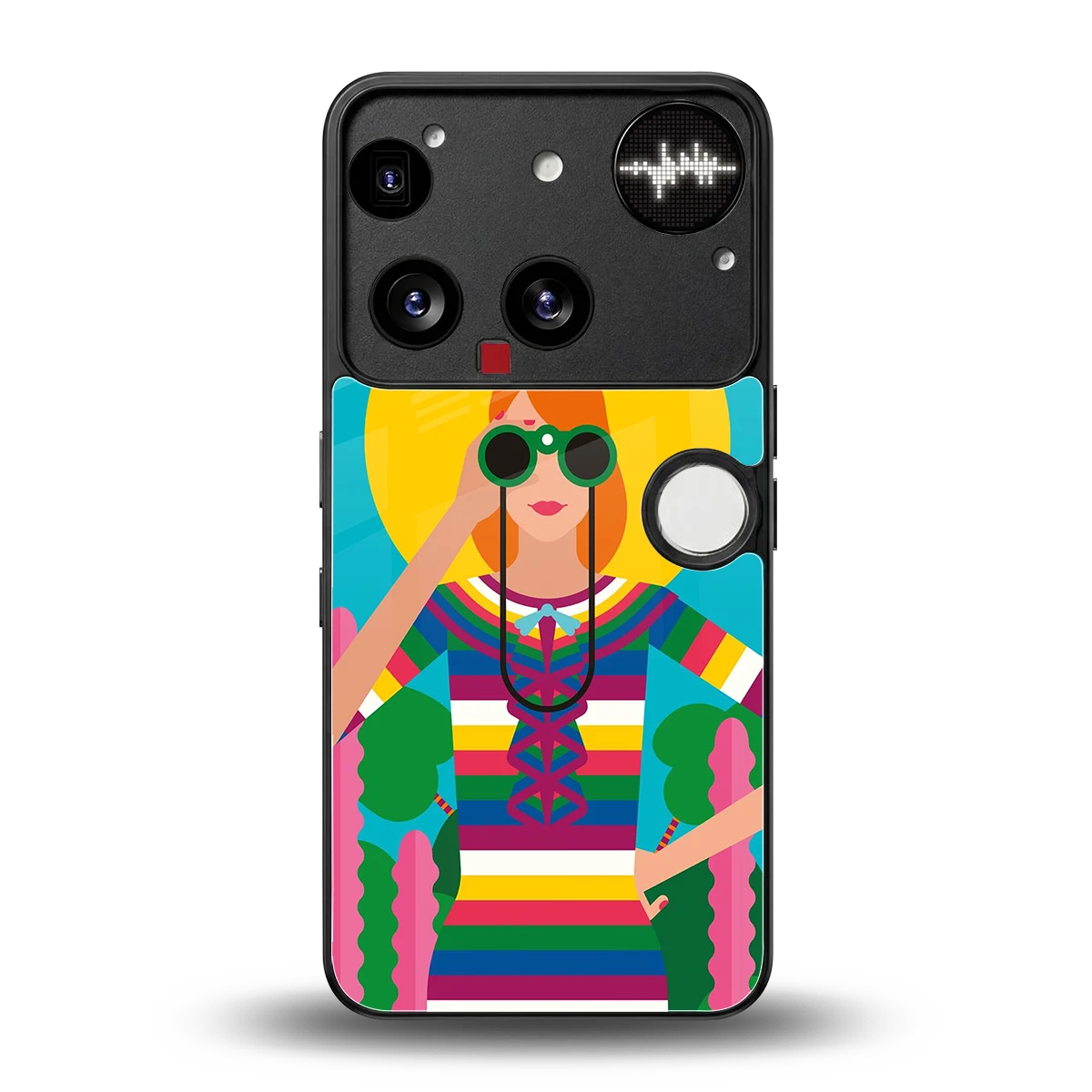 Cosmic Explorer back phone cover | glass case for nothing phone 3