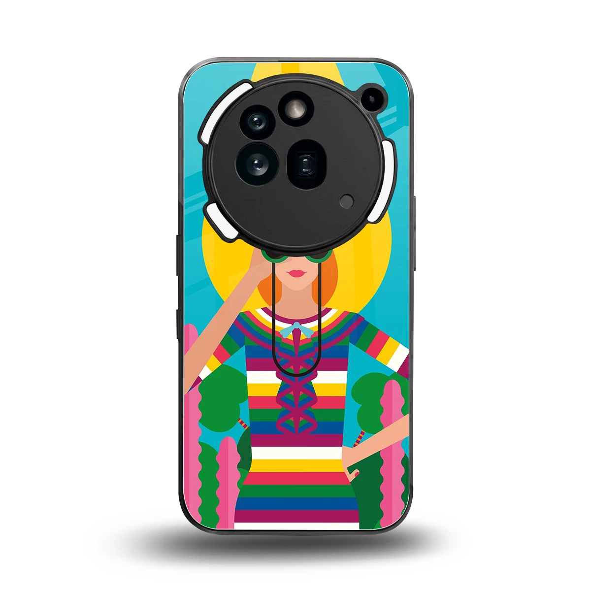 Cosmic Explorer back phone cover | glass case for nothing phone 3a pro